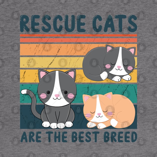 Rescue Cats Are The Best Breed by DragonTees